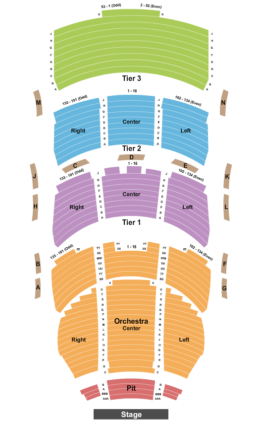 George S. and Dolores Dore Eccles Theater Les Miserables Seating Chart
